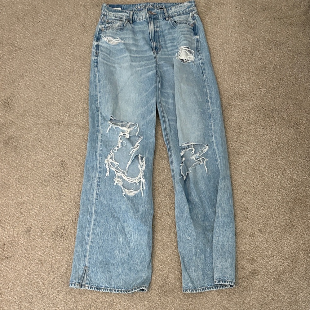 American Eagle Outfitters Blue Ripped Jeans